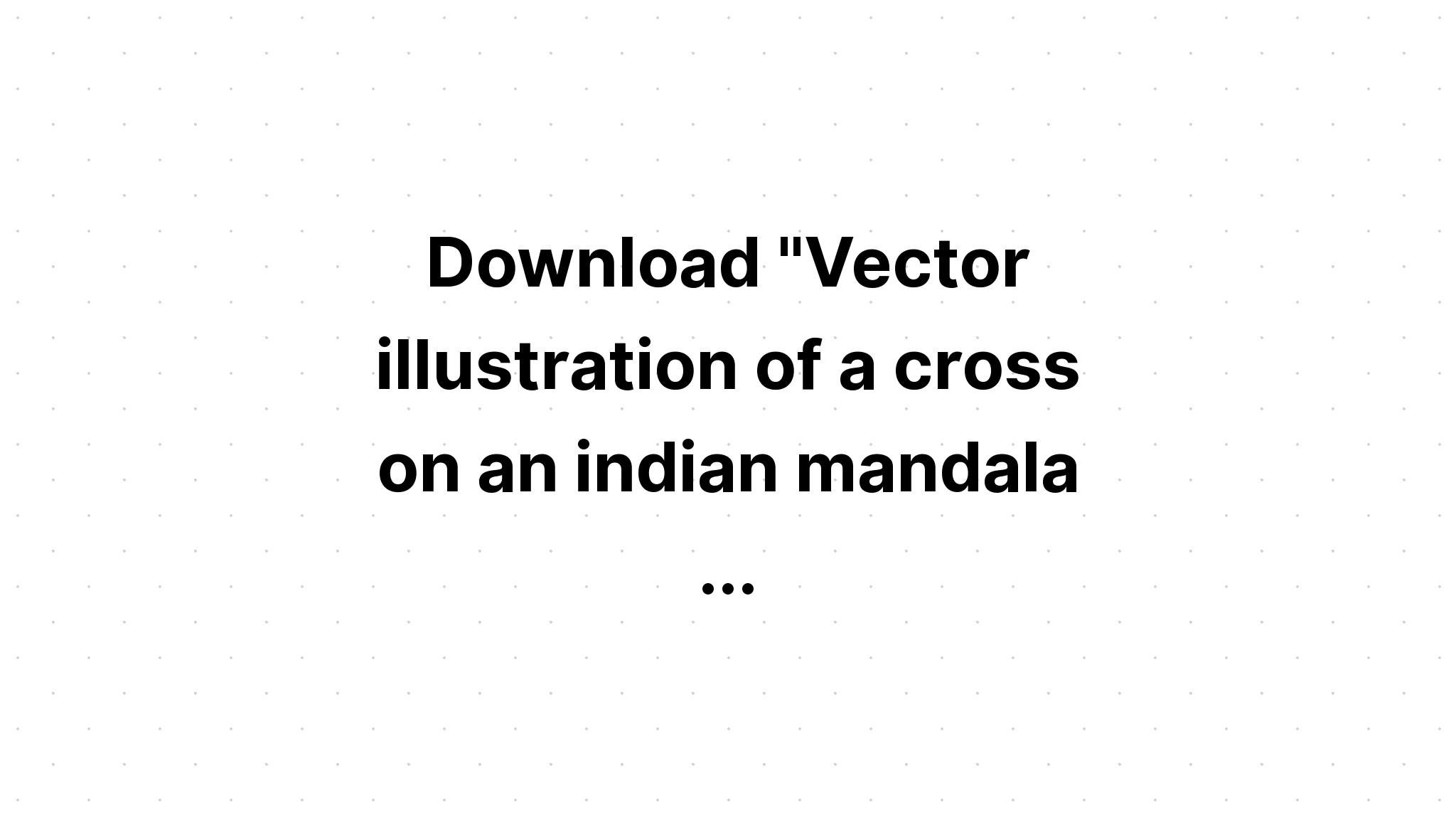 Download 3D Mandala Cross Svg Design - Layered SVG Cut File